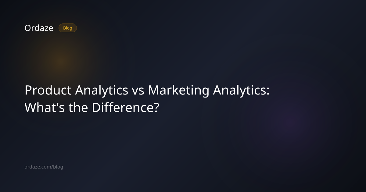 Product Analytics vs Marketing Analytics: What's the Difference ...